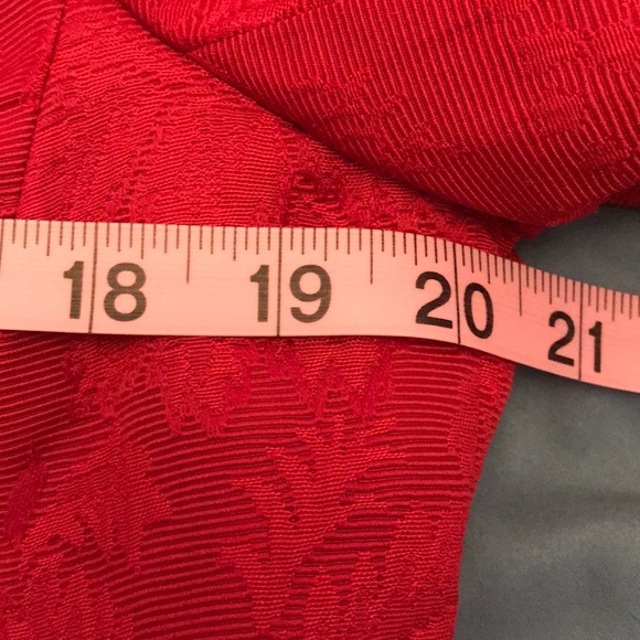 Beautiful Talbots red jacquard blazer 1X petite - Picture 9 of 11
